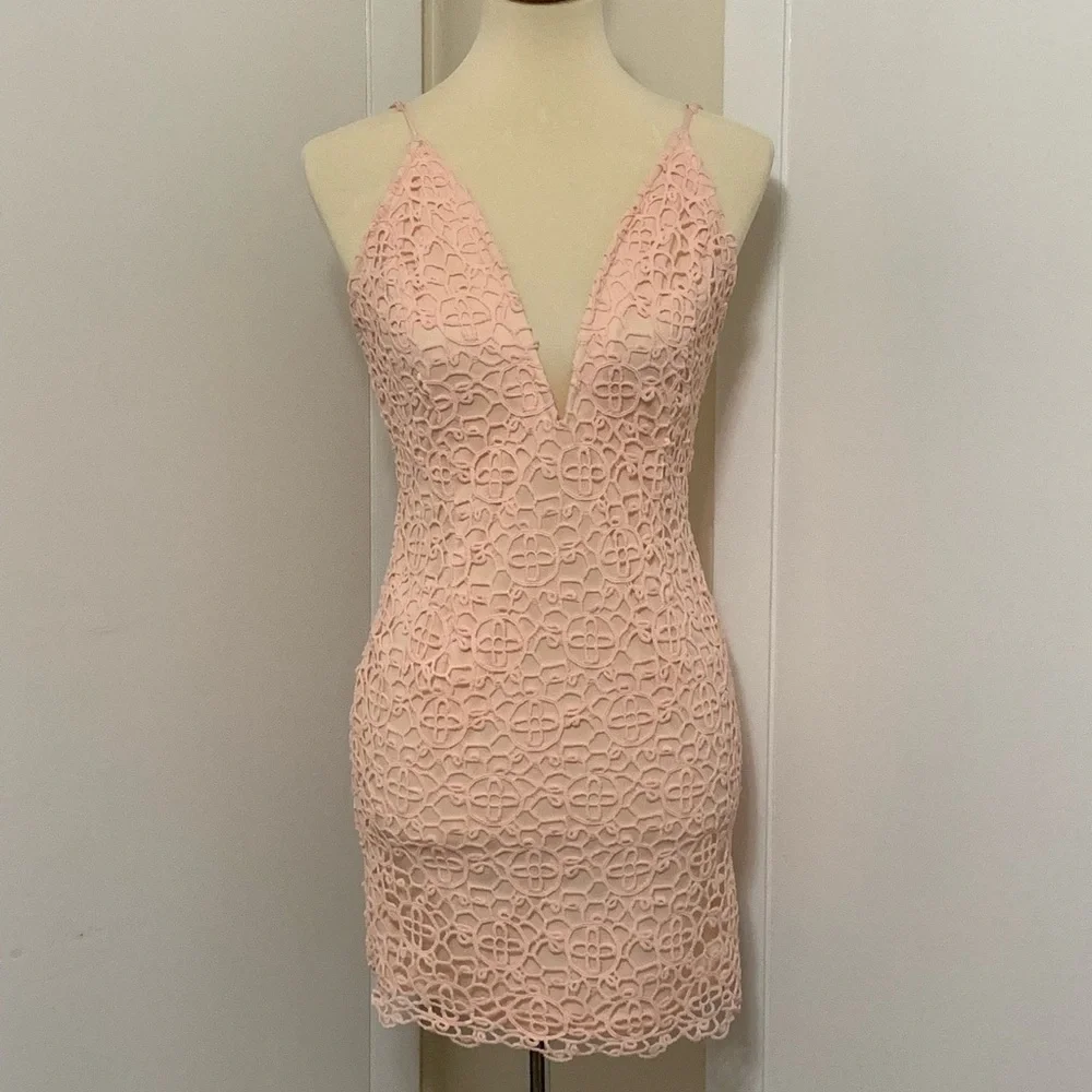 Forever 21 Plunging Neck Mini Dress
